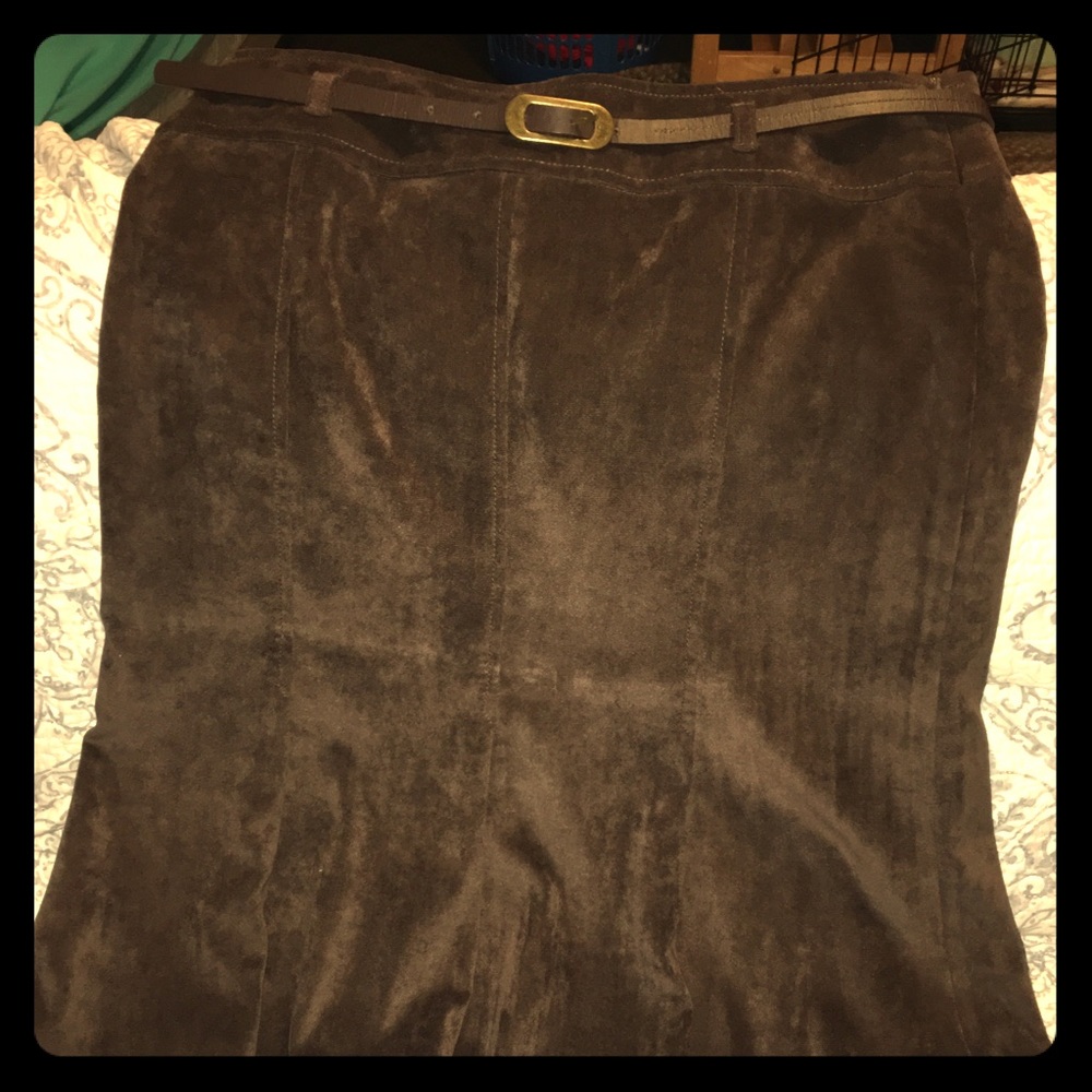 Soft brown skirt